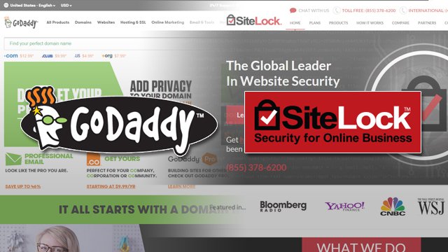 parceria hospedagem godaddy e sitelock